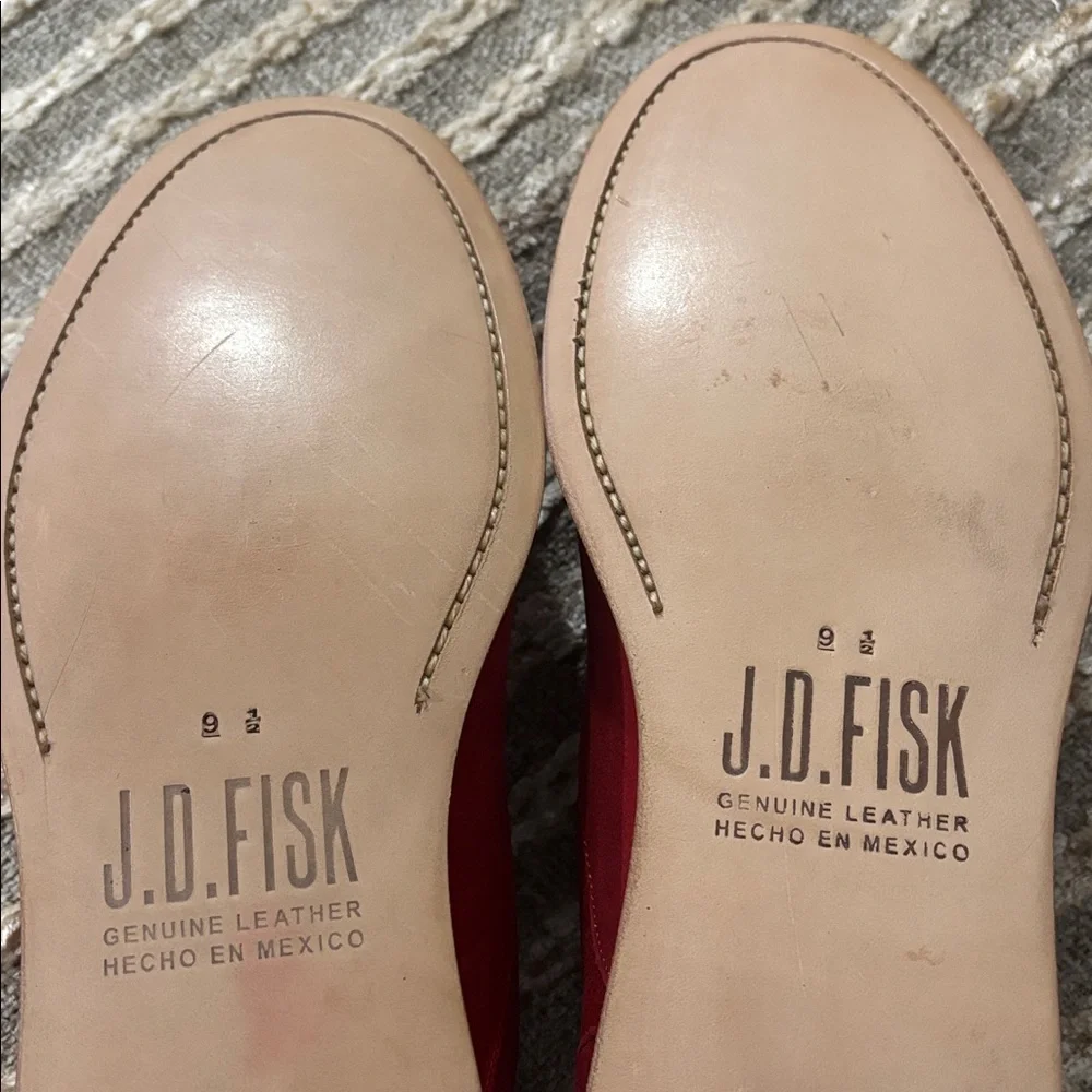J.D. Fisk Lace Up Brogues Round Toe Casual Suede Men’s Lace Shoes Sz‎ 9.5